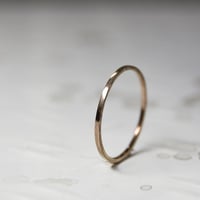 PGPピンクゴールドフラットリング 1.0mm幅 鏡面 3号～27号｜WKS PGP FLAT RING 1.0 bs mirror｜FA-433