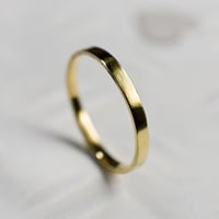 K24GPゴールドシンフラットリング 2.0mm幅 鏡面 3号～27号｜WKH K24GP THIN FLAT RING 2.0 bs gloss｜FA-752