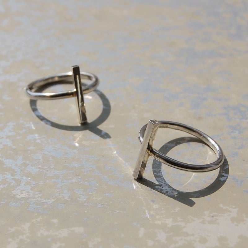シルバークロスリング 1.8mm幅 鏡面 3号～27号｜WKS CROSS RING 1.8 