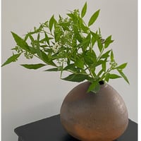 境知子　南蛮焼締花器