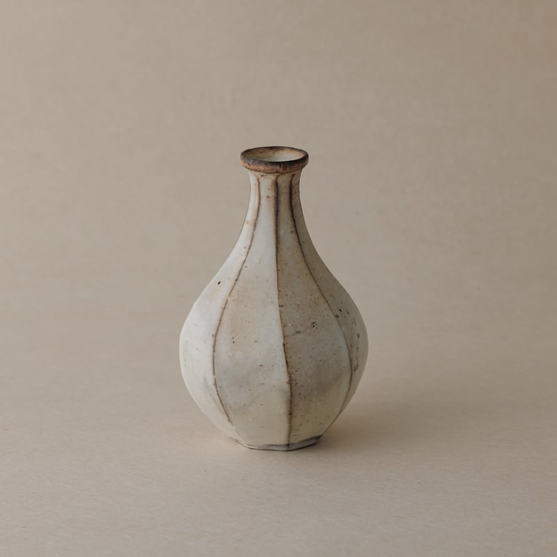 境道一 粉引 花入れ 花瓶 境道一 粉引一輪挿し | STORY