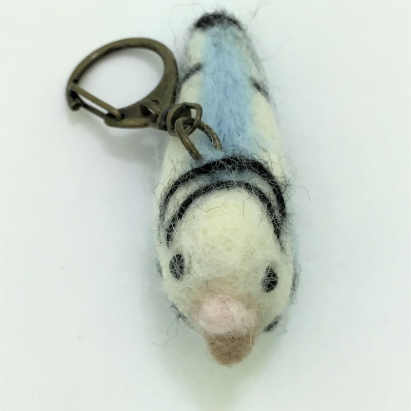 ハンドメイド 羊毛フェルト キーホルダー ストラップ インコ ハンドメイド 羊毛フェルト キーホルダー ストラップ インコ