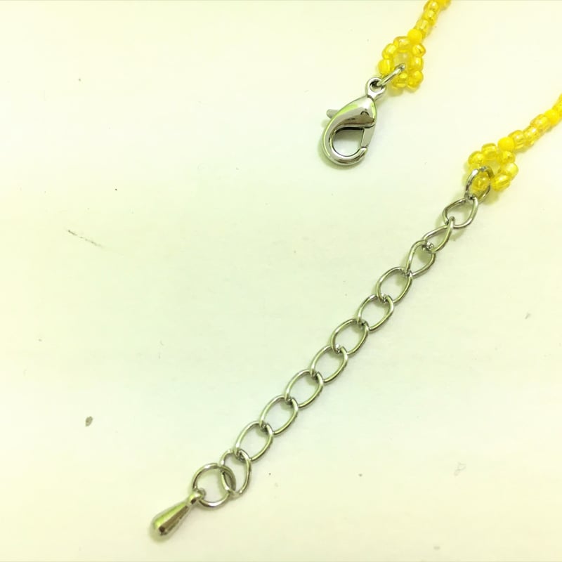 ハンドメイド ビーズ チョーカー ネックレス 花 A125 | MORINOKAZE Han