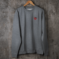 【Paris】SWOOSH EMB CREWNECK - GREY