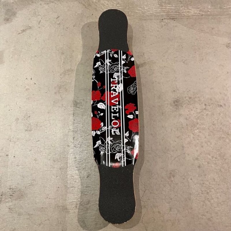▽Bi1076 トラべロール ロングスケートボード コンプリート ローズ