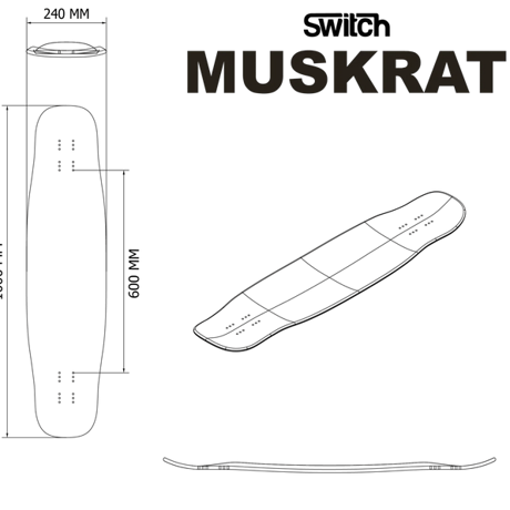 【switch】DancerDeck　Muskrat 39.5″