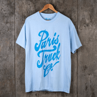 PARIS SCRIPT T-SHIRT - POWDER BLUE