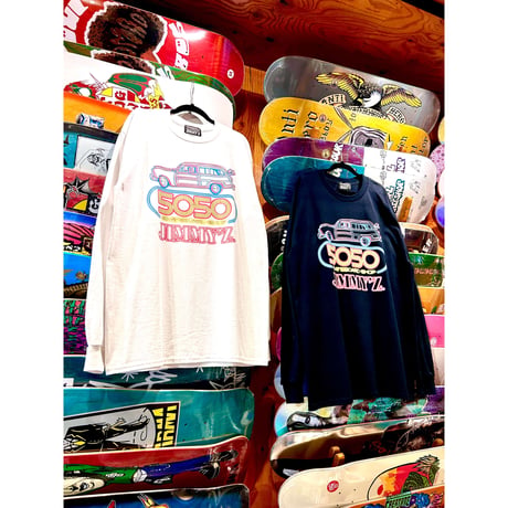 JIMMY'Z x 5050 L/S TEE NEON WHITE