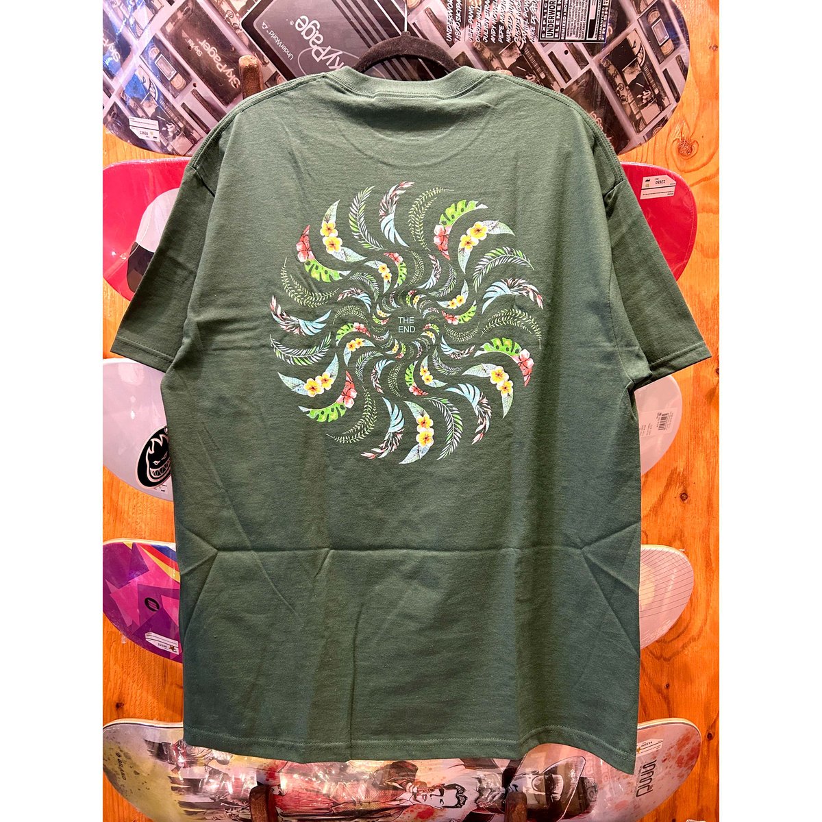 SPITFIRE S/S TEE FLORAL CLASSIC SWIRL FOREST XL
