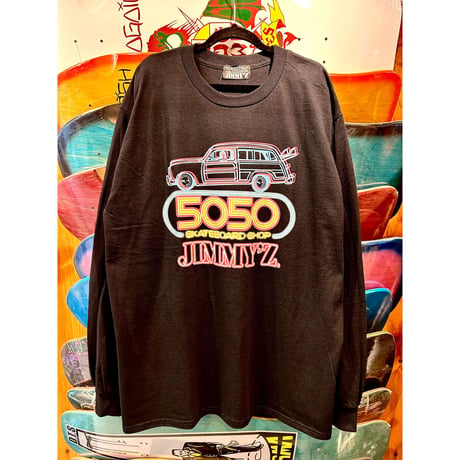 JIMMY'Z x 5050 L/S TEE NEON BLACK