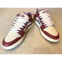 LAKAI x ERASED TELFORD LOW DARK RED/CREAM LEATHER