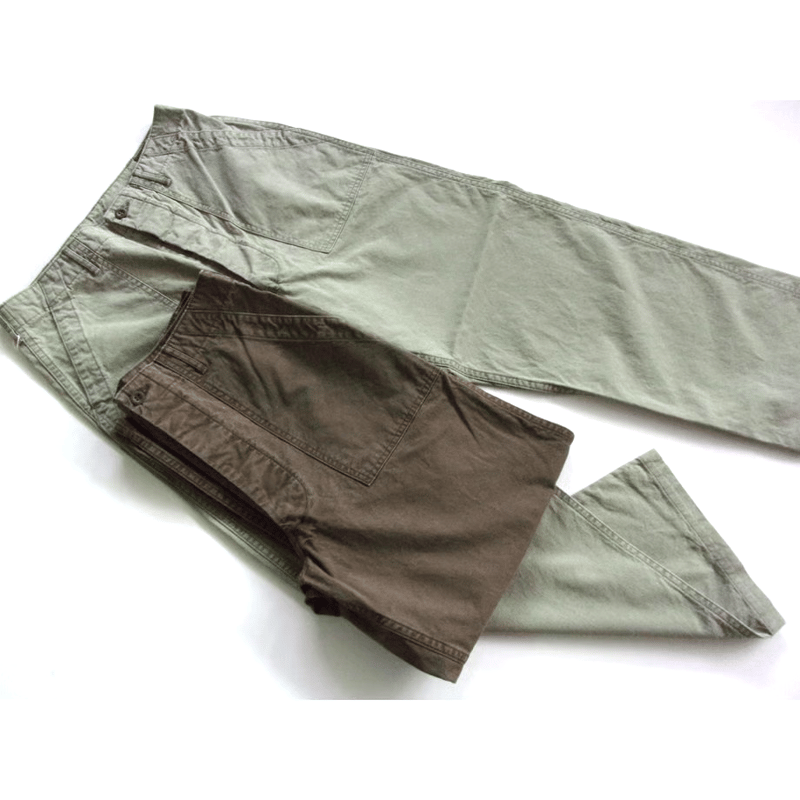 orSlow SUMMER FATIGUE PANTS -01-5103-M16-GREEN,