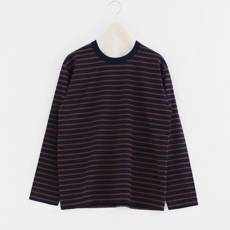 Charpentier de Vaisseau / シャルパンティエ・ドゥ・ヴェッソ | 50/2 L/S T-Shirt | コットンボーダーロングTシャツ｜Jonah  ヨナ |