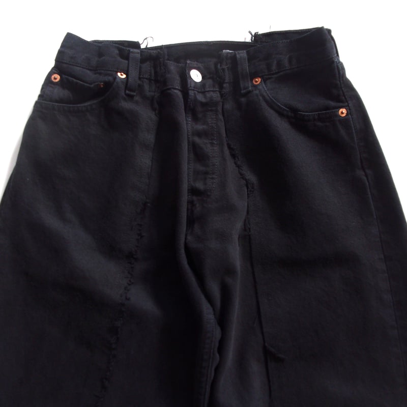 OLD PARK BAGGY JEANS -LADIES- BLACK - sizeXS /