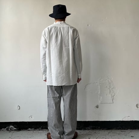 AVontade Banded Collar Shirts -CottonLinen Chambray- VTD-0361-SH - バンドカラー コットンリネン