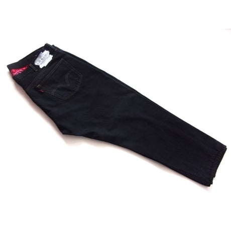 OLD PARK OFFSET JEANS - BLACK - sizeL / OP-511 / OLDPARK オールドパーク オフセットジーンズ ブラック Lサイズ