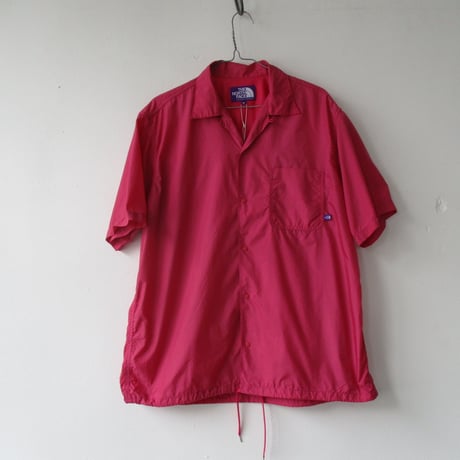 The North Face PURPLE Nylon Ripstop H/S Shirt/ザノースフェイスパープルレーベル　リップストップ　オープンカラーシャツ
