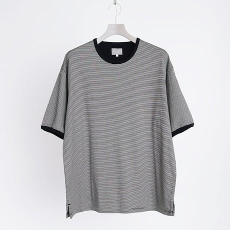 CURLY&co /カーリー SPLIT RAGLAN FINE-BORDER TEE - 242-110622 / スプリットラグラン ファインボーダーTee  【2024HIGH SUMMER】
