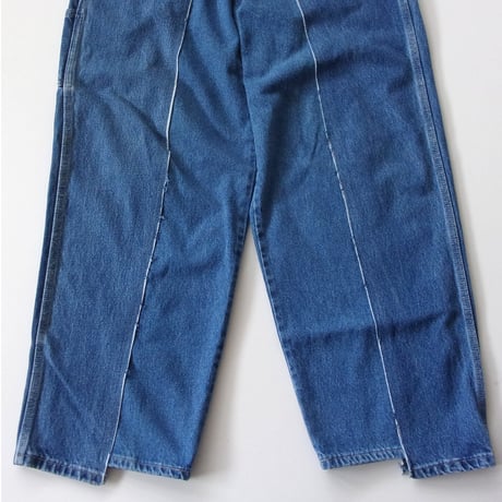 OLD PARK BAGGY CARPENTER PANTS - BLUE / sizeM / OP-574 / OLDPARK オールドパーク カーペンター ペインター パンツ デニム Mサイズ