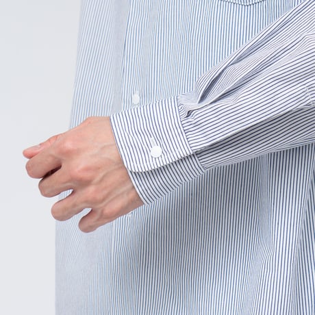 nanamica / ナナミカ Regular Collar Stripe Wind Shirt / SUGS362 /ナナミカ レギュラーカラー ストライプシャツ