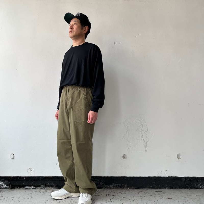 【美品】　オアーノ　OWAUNO ジョーゼットジレ　ブラック　Mサイズ orSlow WIDE FIT NEW YORKER 01-1021-61-Black-76