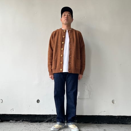 Charpentier de Vaisseau  Crew Neck Knit Cardigan | シャルパンティエドゥヴェッソ シェットランドウール カーディガン