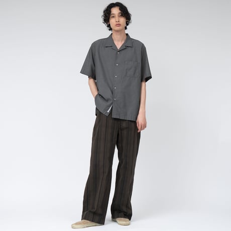 nanamica Open Collar Panama S/S Shirt / S25SG119 /ナナミカ　オープンカラーシャツ【2025SS】