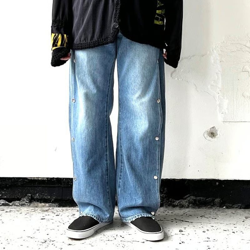 OLD PARK DOT JEANS - BLUE - sizeM / OPJ-10 / オー