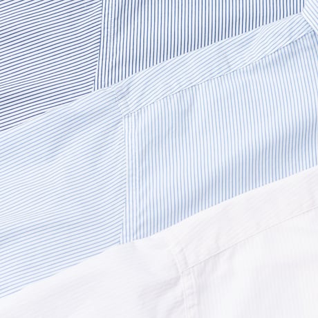 nanamica / ナナミカ Regular Collar Stripe Wind Shirt / SUGS362 /ナナミカ レギュラーカラー ストライプシャツ