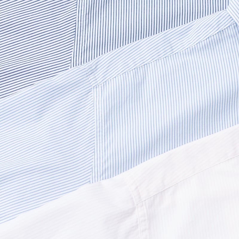 nanamica / ナナミカ Regular Collar Stripe Wind Shir nanamica / ナナミカ Regular Collar Stripe Wind Shir