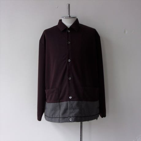 【SALE】CURLY&co CURLY（カーリー）SWITCHING RC CARDE/ 213-34092  / スウィッチング カーディガン （ジャージのカーデ）