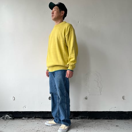 Organicsta / オーガニックスタ ORGANIC COTTON LINKING CREWNECK SWEATER /オーガニックコットン　リンキングセーター