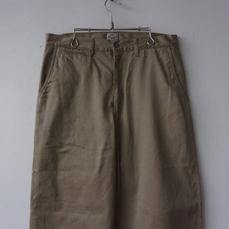 GOLD SELVEDGE WEAPON WIDE TROUSERS-GL42282 / ゴールド　ウェストポイント　ワイドトラウザー