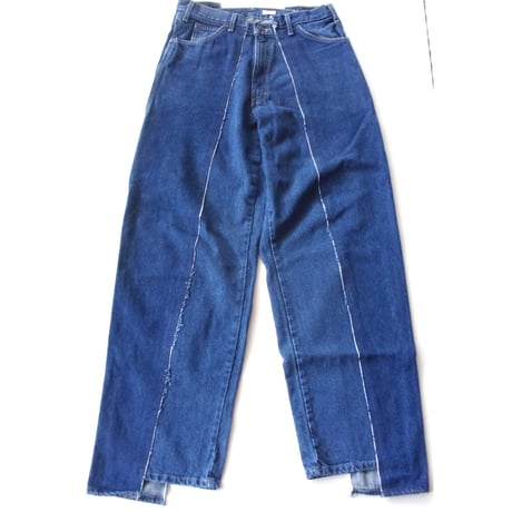 OLD PARK BAGGY CARPENTER PANTS - BLUE / sizeL / OP-574 / OLDPARK オールドパーク カーペンター ペインター パンツ デニム Lサイズ
