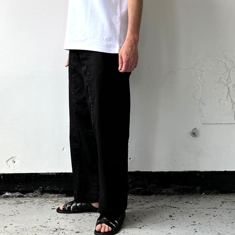 OLD PARK BAGGY WORK PANTS - BLACK / OPRK-01 /