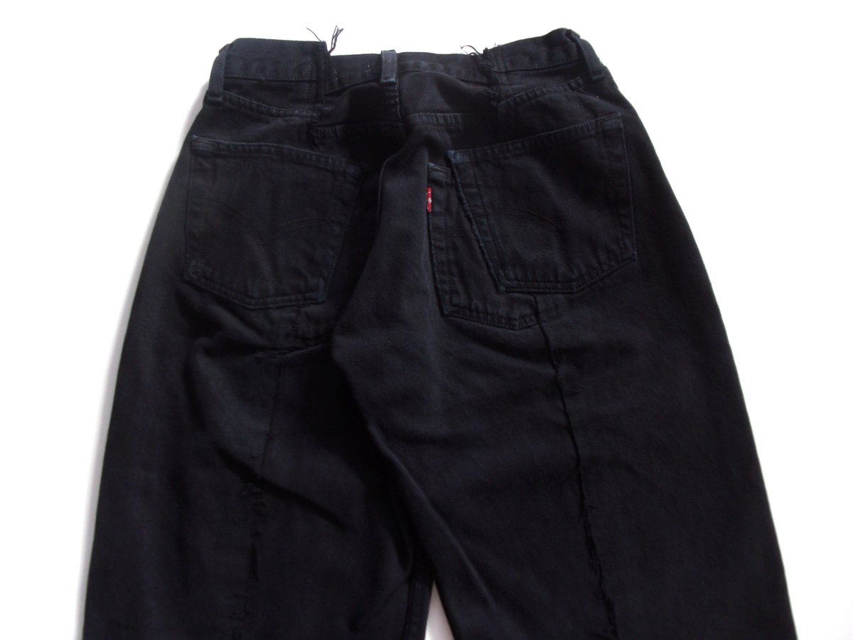OLDPARK BAGGY JEANS -LADIES- BLACK - sizeXS / O
