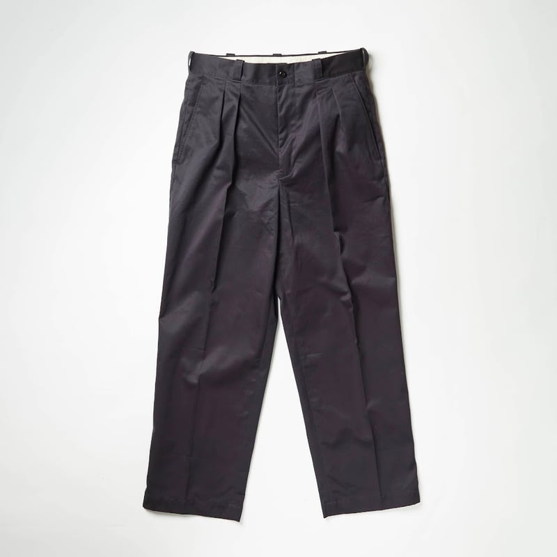 2TAC BLACK CHINO TROUSERS 黒チノ 2タック 2TAC BLACK CHINO TROUSERS 黒チノ 2タック