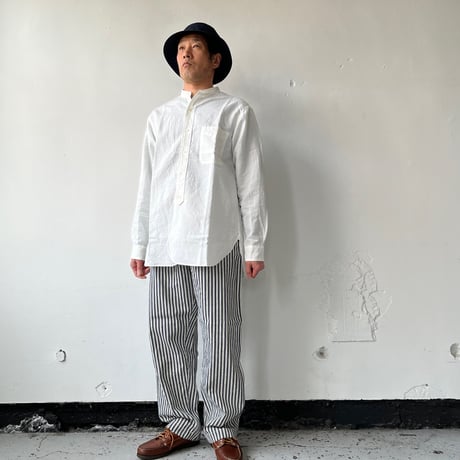 AVontade Banded Collar Shirts -CottonLinen Chambray- VTD-0361-SH - バンドカラー コットンリネン