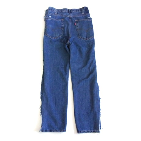 OLD PARK OVERLAY JEANS- BLUE - sizeM / OP-517 / OLDPARK オールドパーク オーバーレイジーンズ　デニム ブルー Mサイズ