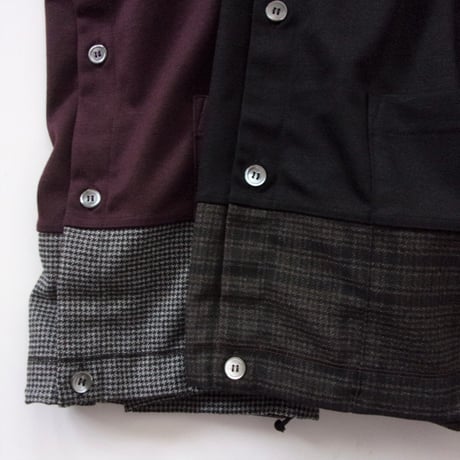 【SALE】CURLY&co CURLY（カーリー）SWITCHING RC CARDE/ 213-34092  / スウィッチング カーディガン （ジャージのカーデ）