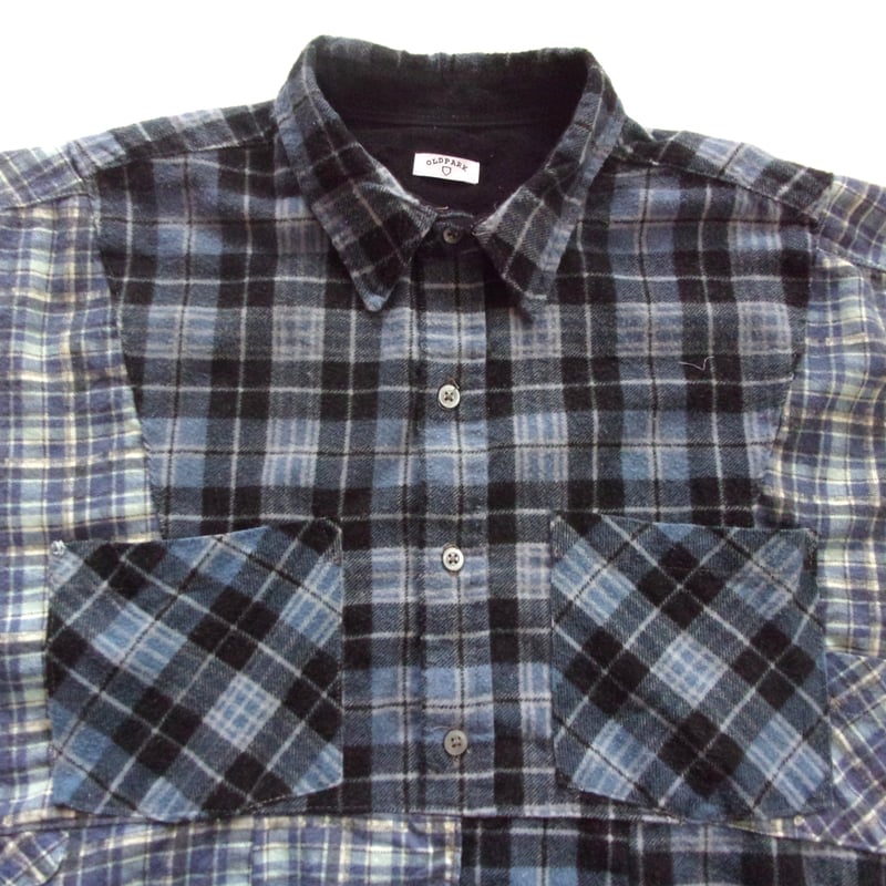 OLD PARK HALF-BUTTON SHIRT FLANNNEL - sizeFREE