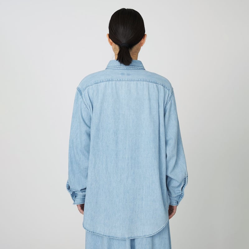 nanamica / ナナミカ Regular Collar Light Denim Shir