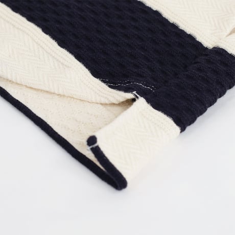 Curly&co CURLY/カーリー CABLE JACQUARD VEST -border- / 241-200212BD / ケーブルジャガード ベスト