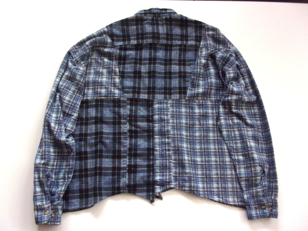 OLD PARK HALF-BUTTON SHIRT FLANNNEL - sizeFREE