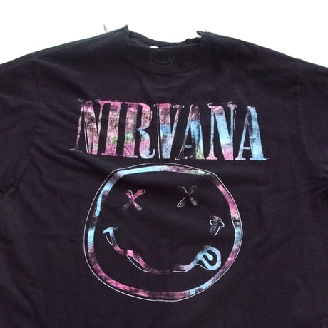 OLD PARK Zip Shoulder Tee #Vintage / OPT-17 / OLDPARK オールドパーク ジップショルダー Tシャツ NIRVANA