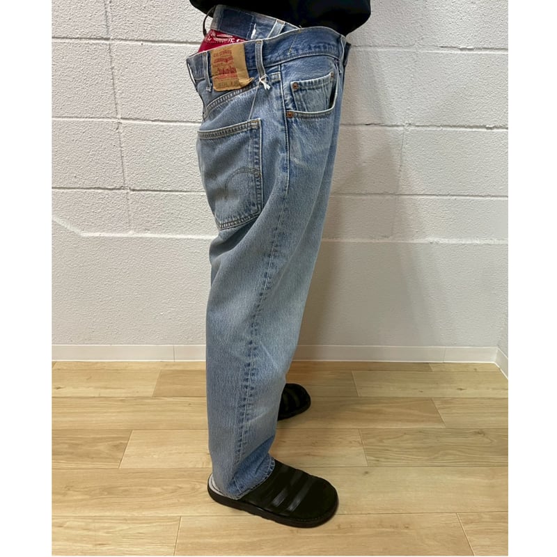 OLDPARK OFFSET JEANS - BLACK - sizeL / OP-511 /