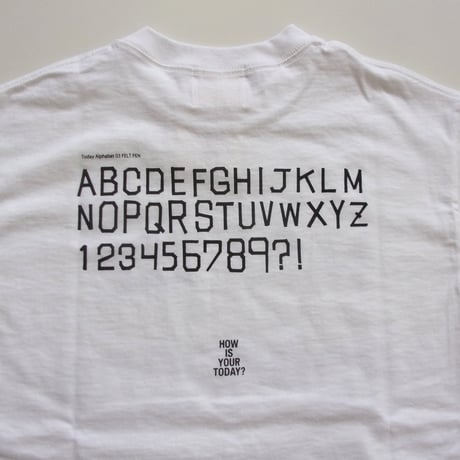 TODAY edition "TODAY" SS Tee - 25-1ST-08 / トゥデイエディション トゥディTシャツ ［25-1ST］