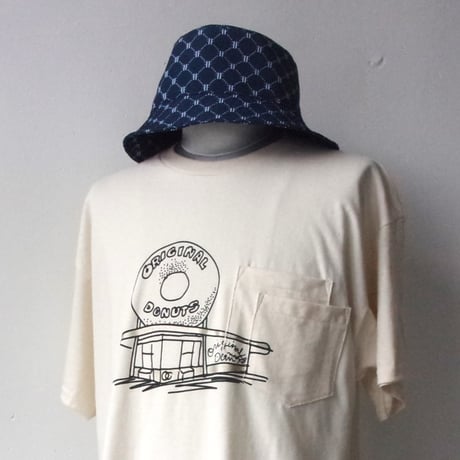 ORIGINAL Charcoal（オリジナル チャコール）OC WP Donuts Print T / ダブルポケット ドーナツ店プリントTシャツ