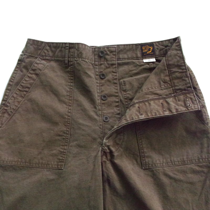 orSlow SUMMER FATIGUE PANTS -01-5103-M16-GREEN,