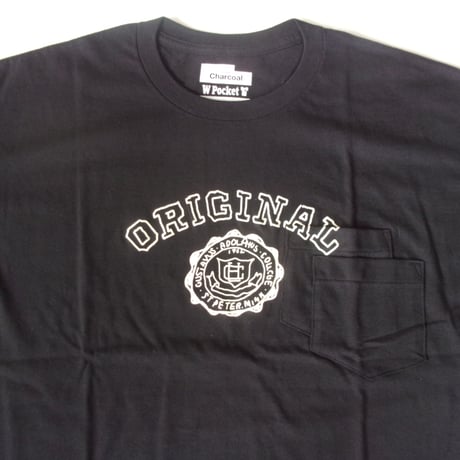 ORIGINAL Charcoal（オリジナル チャコール）OC WP College Print T / ダブルポケット カレッジプリント Tシャツ
